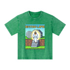 Enternal Life Christian Kid Washed T-Shirt