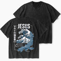 Even The Winds And The Waves Obey Him Christian Washed V-Neck T-Shirt