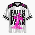 Fairh Over Fear Oversized Shiny V-Neck Christian Jersey & Shorts