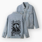 Faith Can Move Mountains Christian Denim Jacket