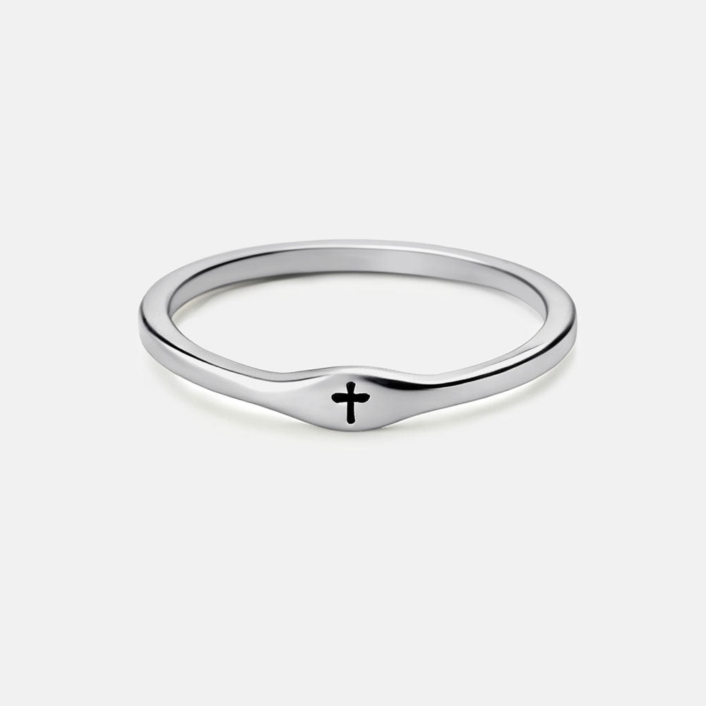 Faith Cross Christian 925 Sterling Silver Ring