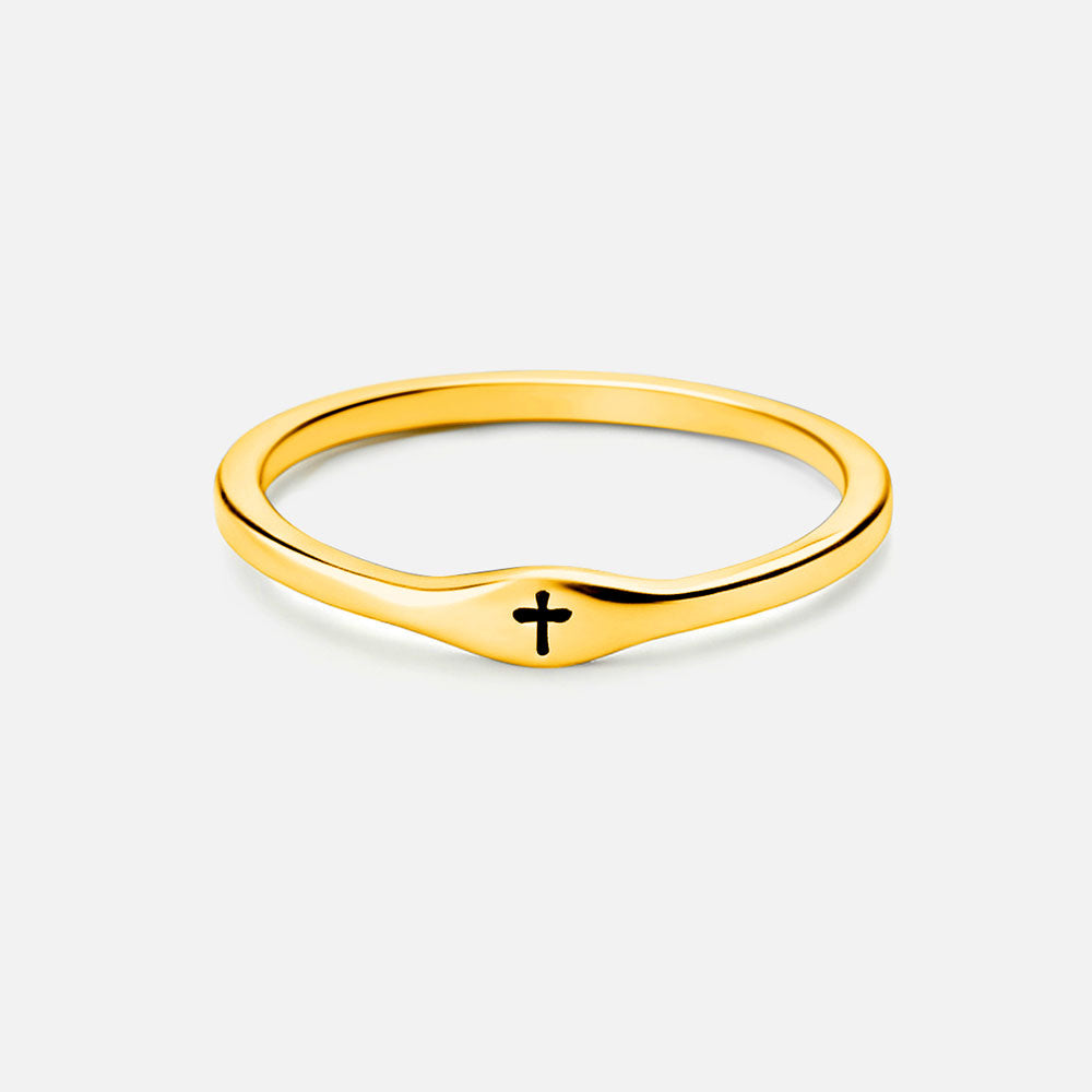 Faith Cross Christian 925 Sterling Silver Ring