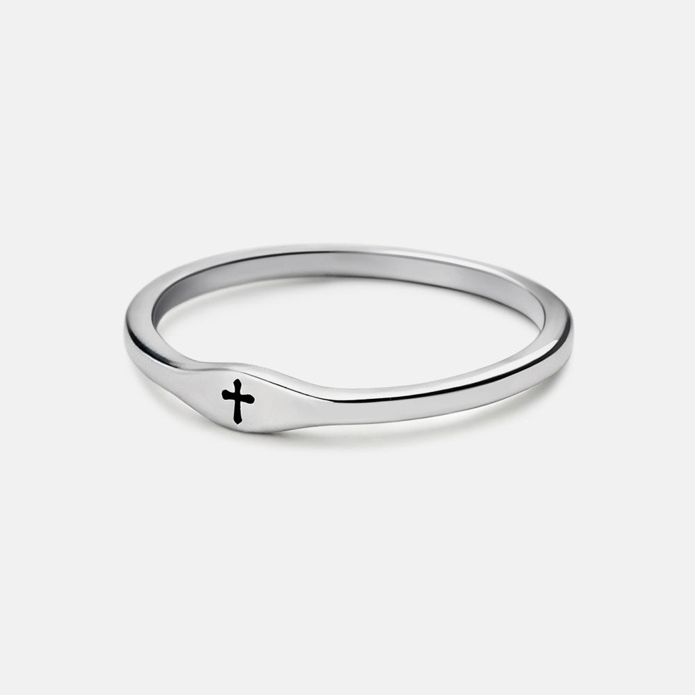 Faith Cross Christian 925 Sterling Silver Ring