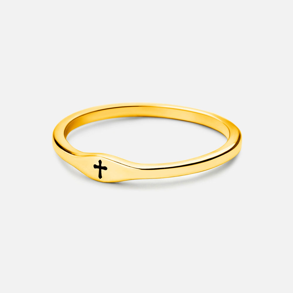 Faith Cross Christian 925 Sterling Silver Ring
