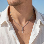 Faith Cross Christian Stainless Steel Necklace