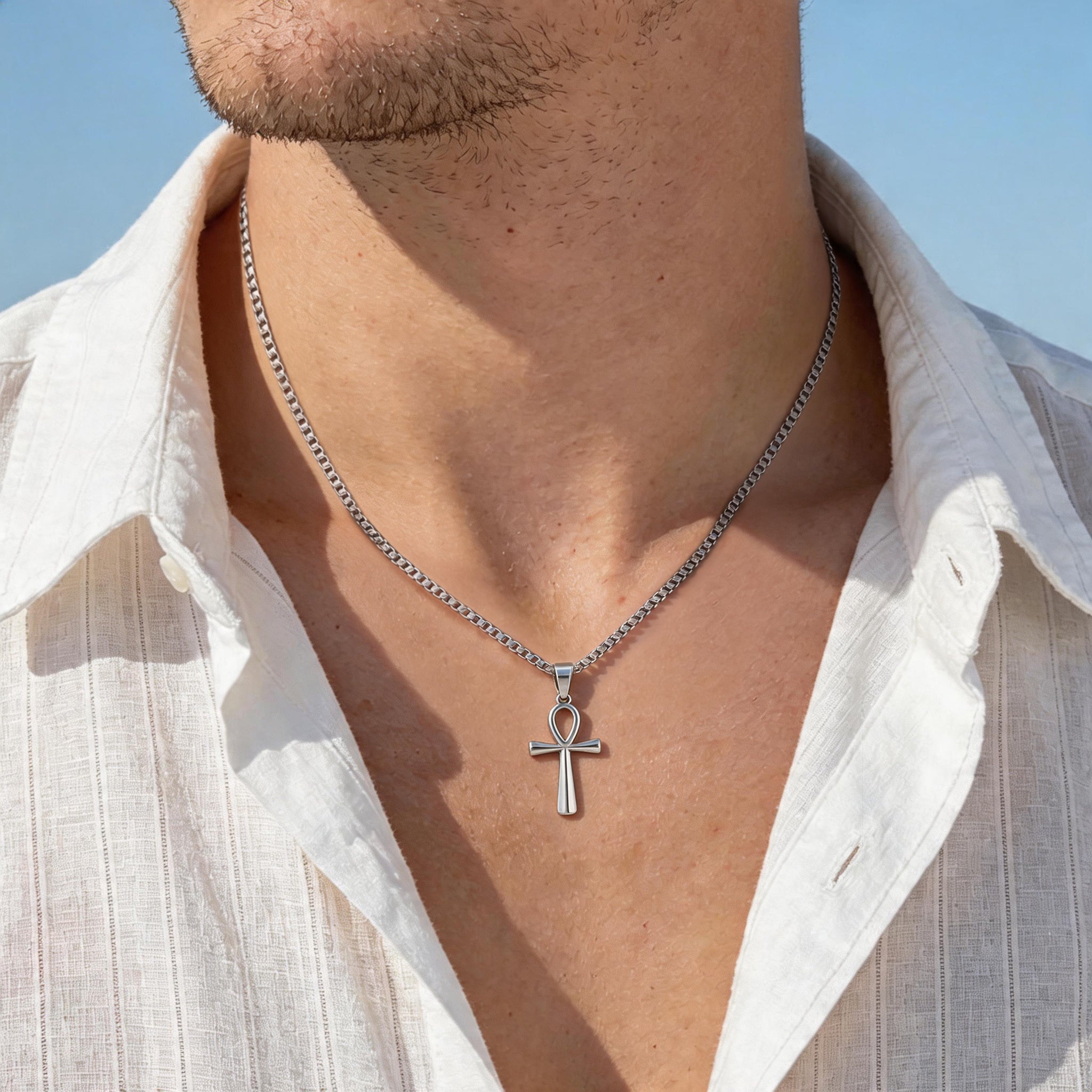 Faith Cross Christian Stainless Steel Necklace