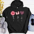 Faith Love Hope Flower Butterfly Heart Christian Hoodie