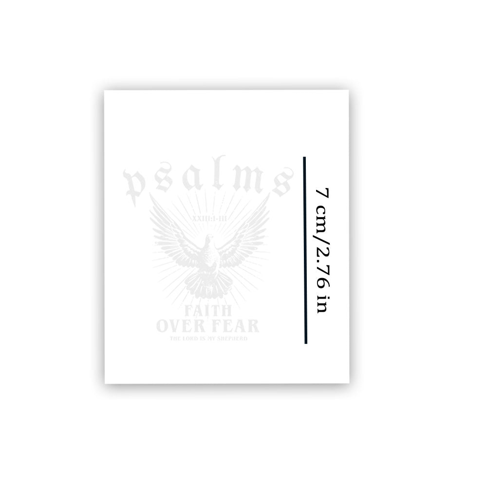 Faith Over Fear 12pcs Christian Temporary Tattoos