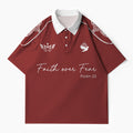 Faith Over Fear Christian Buttoned Polo Jersey