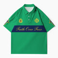 Faith Over Fear Christian Buttoned Polo Jersey