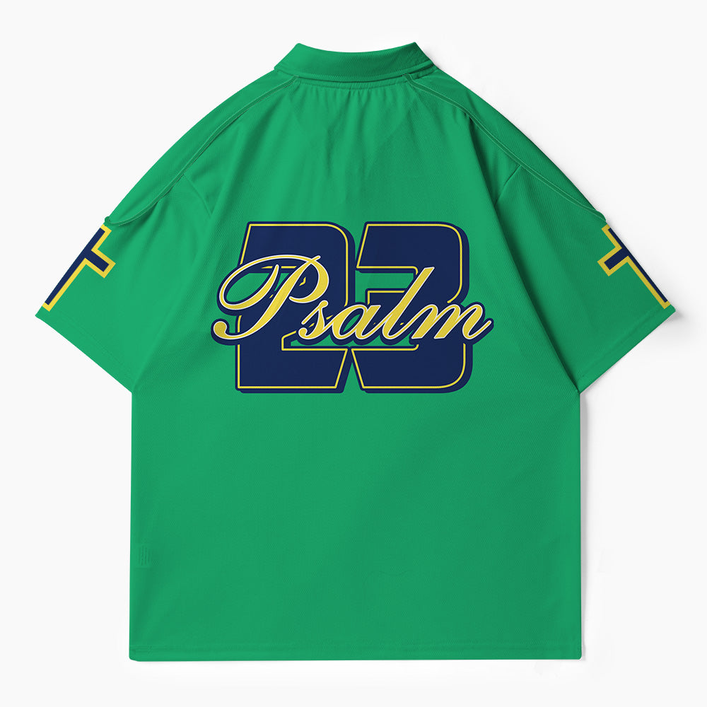 Faith Over Fear Christian Buttoned Polo Jersey