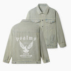 Faith Over Fear Christian Denim Jacket