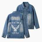 Faith Over Fear Christian Denim Jacket