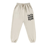 Faith Over Fear Christian Fleece Sweatpants