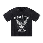 Faith Over Fear Christian Kid Washed T-Shirt