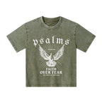 Faith Over Fear Christian Kid Washed T-Shirt