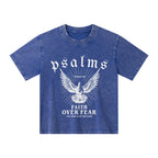Faith Over Fear Christian Kid Washed T-Shirt