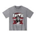 Faith Over Fear Christian Kid Washed T-Shirt