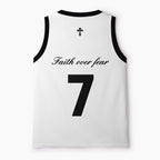 Faith Over Fear Christian Mesh Jersey Tank Top