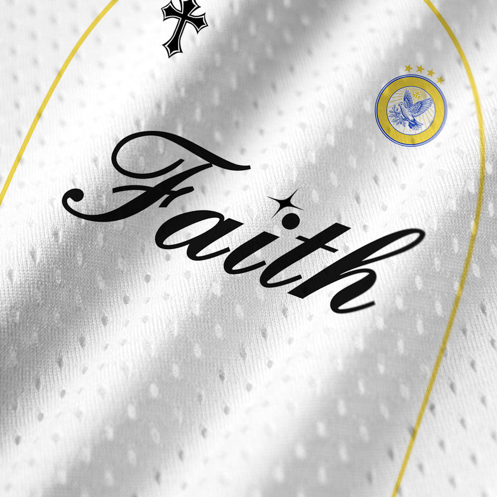 Faith Over Fear Christian Mesh Jersey Tank Top