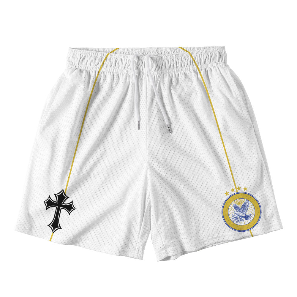 Faith Over Fear Christian Mesh Shorts