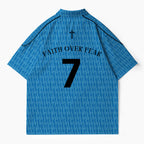 Faith Over Fear Christian Buttoned Polo Jersey