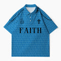 Faith Over Fear Christian Buttoned Polo Jersey