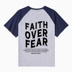 Faith Over Fear Christian Raglan Sleeve T-Shirt