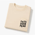 Faith Over Fear Christian Unisex Pocket T-Shirt