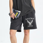 Faith Over Fear Christian Washed Shorts