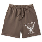 Faith Over Fear Christian Washed Shorts