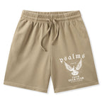 Faith Over Fear Christian Washed Shorts