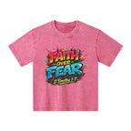 Faith Over Fear Christian Washed T-Shirt