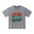 Faith Over Fear Christian Washed T-Shirt
