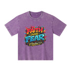 Faith Over Fear Christian Washed T-Shirt