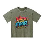 Faith Over Fear Christian Washed T-Shirt