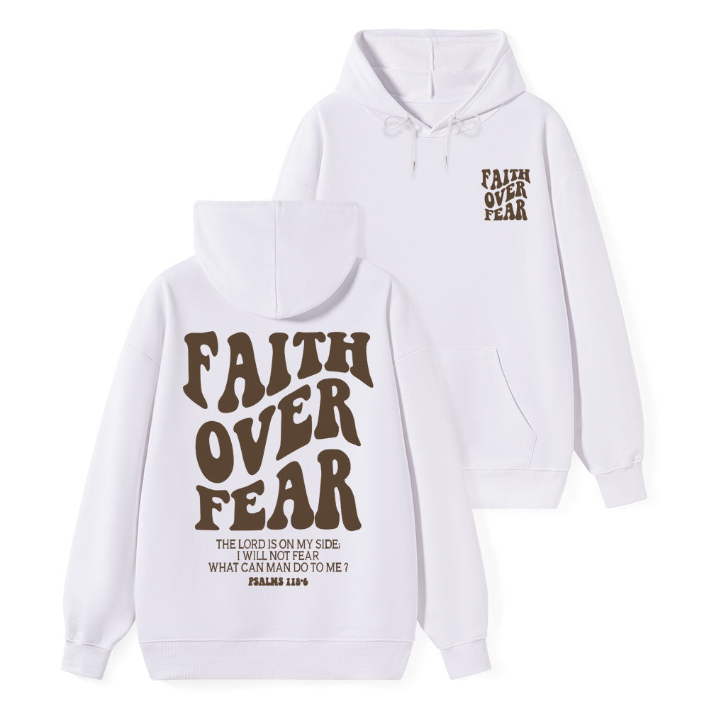 Faith Over Fear Classic Christian Hoodie