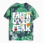 Faith Over Fear Heavy Cotton Tie Dye T-Shirt