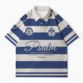 Faith Over Fear Stripes Christian Buttoned Polo Jersey