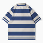 Faith Over Fear Stripes Christian Buttoned Polo Jersey