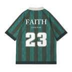 Faith Over Fear Strips Christian Collar Jersey