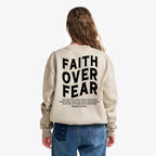 Faith Over Fear Unisex Christian Fleece Sweatshirt