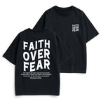 Faith Over Fear Unisex Christian Heavy Cotton T-Shirt