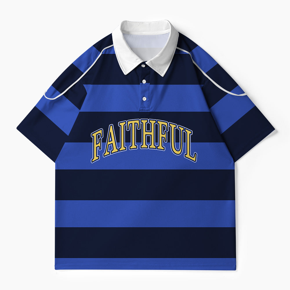 Faithful Christian Buttoned Polo Jersey