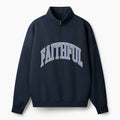 Faithful Christian Half Zip Fleece Sweatshirt