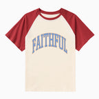 Faithful Christian Raglan Sleeve T-Shirt