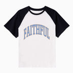 Faithful Christian Raglan Sleeve T-Shirt