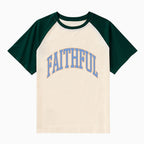 Faithful Christian Raglan Sleeve T-Shirt