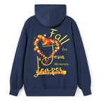 Fall For Jesus He Never Leaves Heart Hoodie