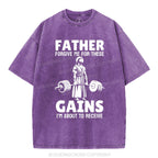 Father Forgiven Me For These Gains Christian Washed T-Shirt